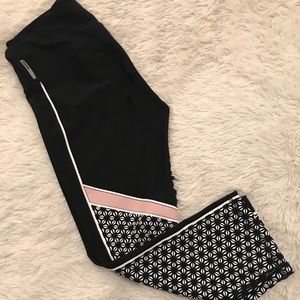 Adorable RBX black white pink workout legging, M